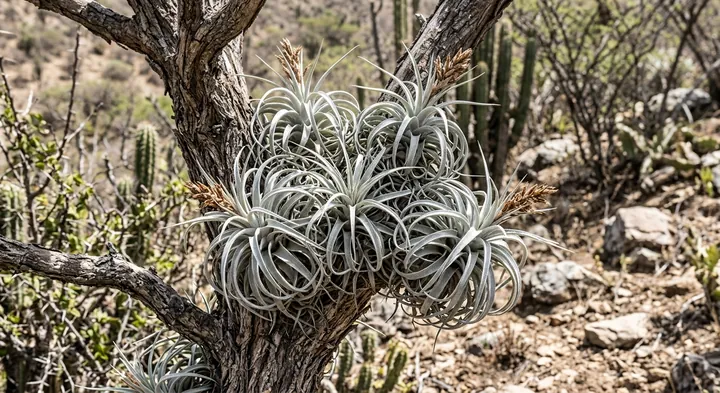 Silvery Tillandsia (Tillandsia sericea)