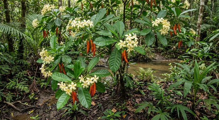 Orange Tabernaemontana (Tabernaemontana aurantiaca)
