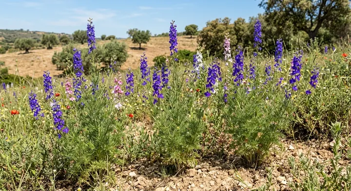 Rocket Larkspur (Consolida ajacis)
