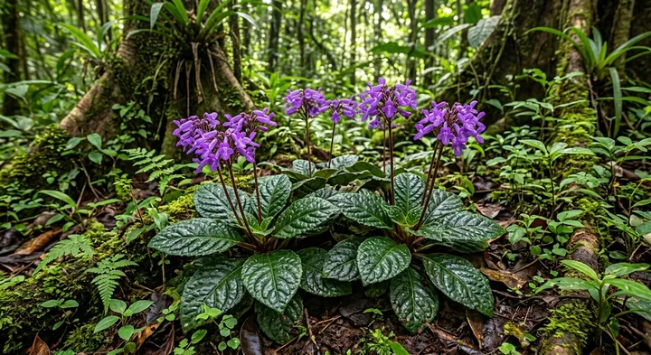 Mexican foxglove (Tetranema floribundum)