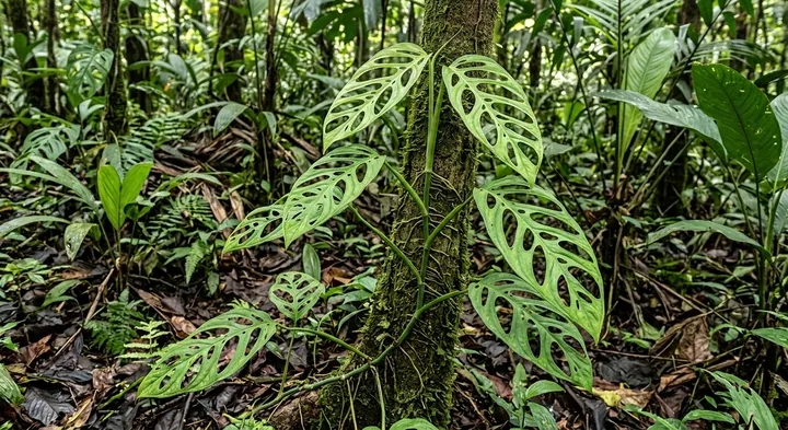 Swiss Cheese Vine (Monstera obliqua var. expilata)