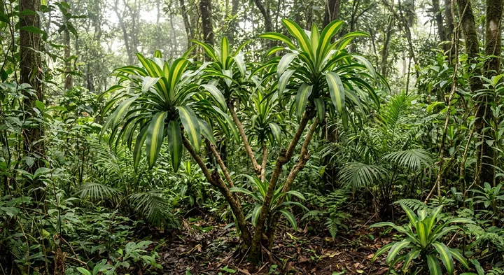 Mass Cane Plant (Dracaena massangeana)