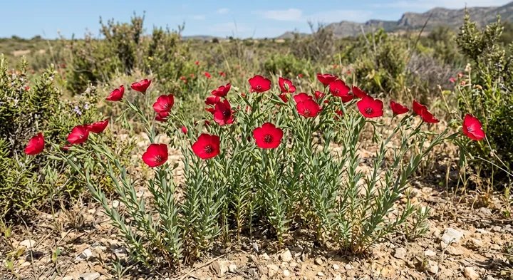 Flowering Flax (Linum grandiflorum)