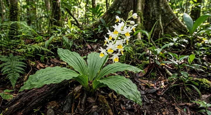 Calanthe Orchid (Calanthe albolutea)