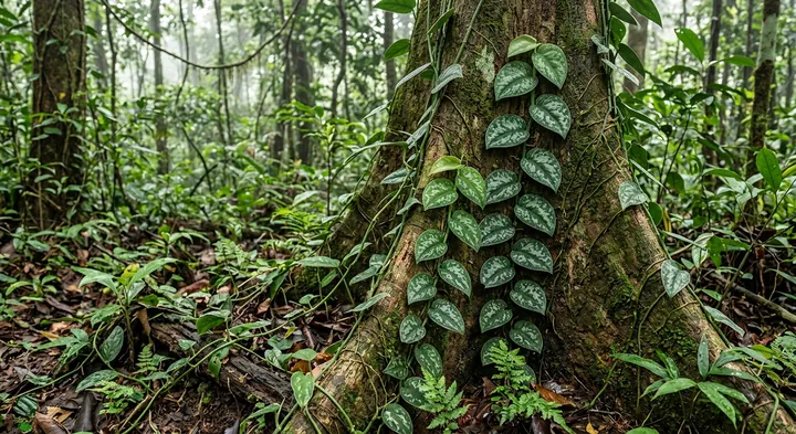 Satin Pothos (Scindapsus pictus)