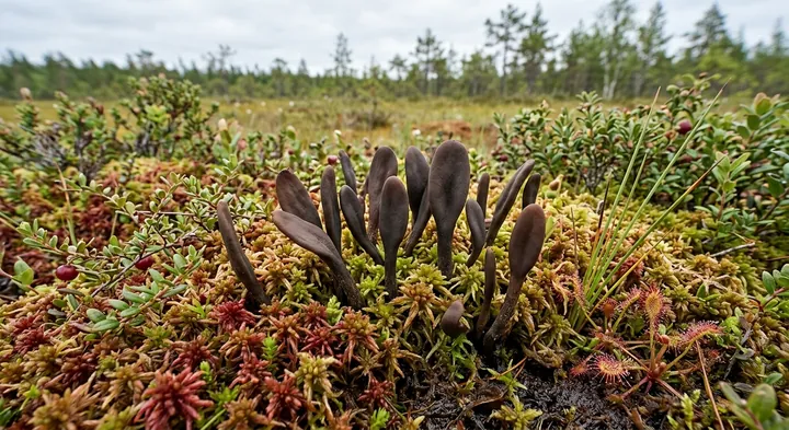 Earth-tongue (Geoglossum glabrum)