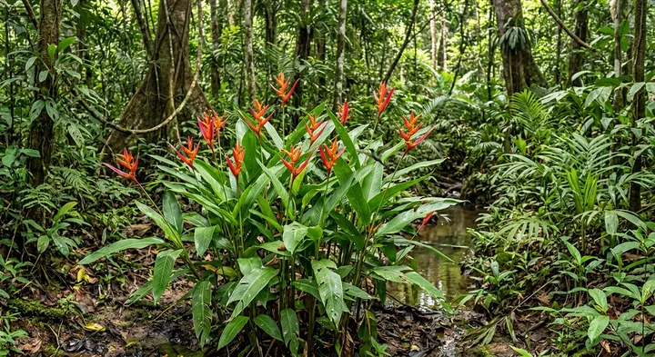 Parrot's Beak (Heliconia psittacorum)