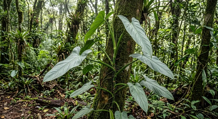 Silver Sword Philodendron (Philodendron hastatum)