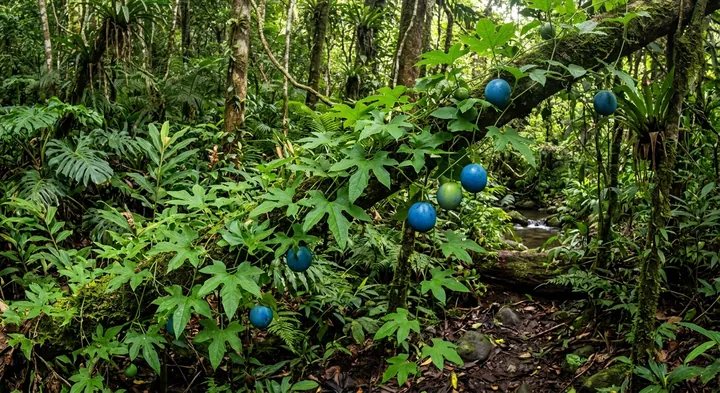 Blue snake gourd (Trichosanthes azurea)