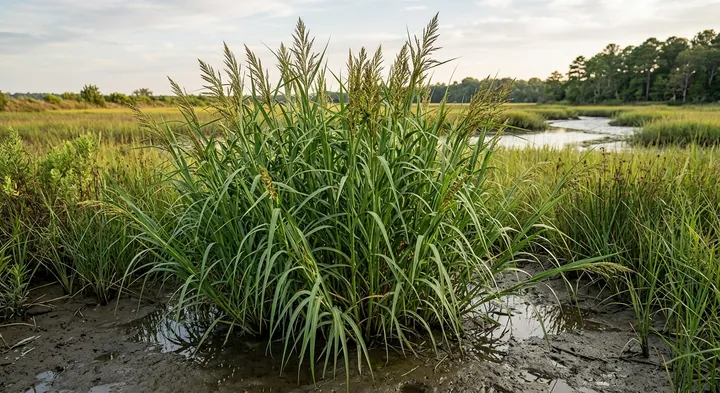 Many-spiked cordgrass (Spartina cynosuroides var. polystachya)