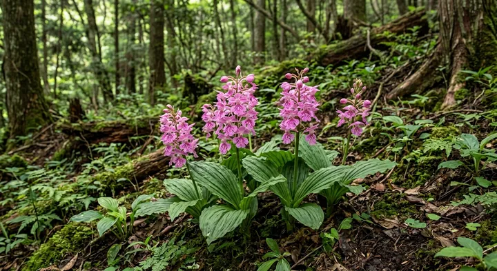 Pink Elephant Orchid (Calanthe alleizettei)