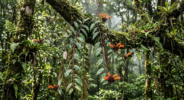 Black Pagoda Lipstick Plant (Aeschynanthus longicaulis)