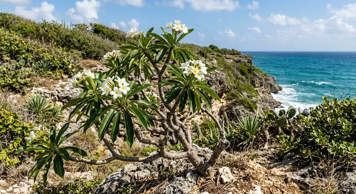 White Frangipani (Plumeria alba)