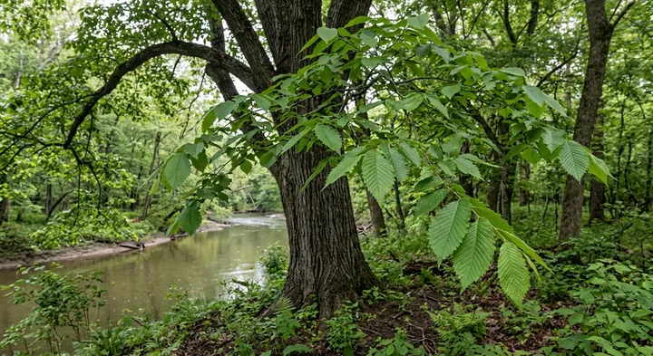 Spreading elm (Ulmus expansa)