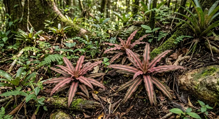 Earth Star Plant (Cryptanthus bivittatus)