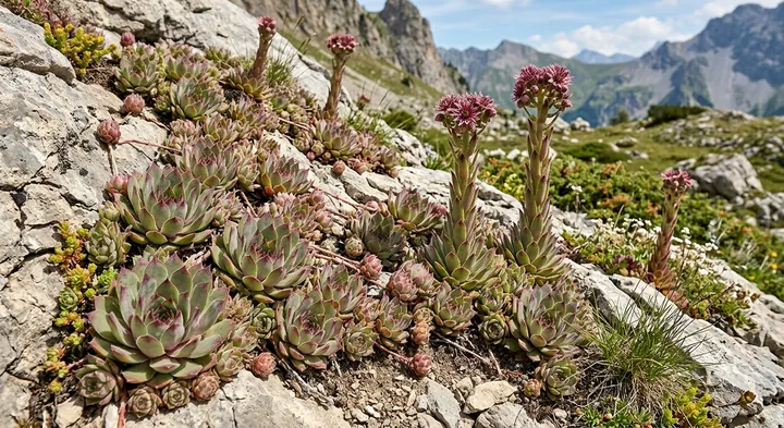 Hens And Chicks (Sempervivum tectorum)