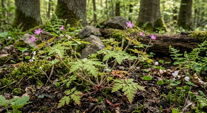 Herb Robert (Geranium robertianum)