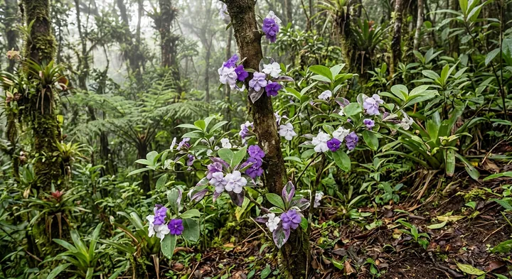 Yesterday Today Tomorrow (Brunfelsia cabiesesiana)