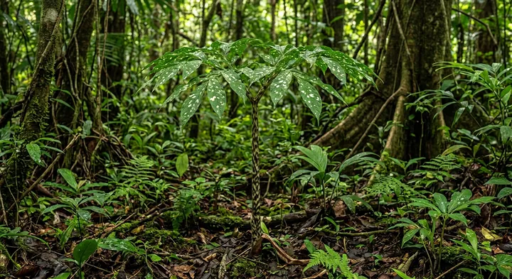 Lacouri's Voodoo Lily (Amorphophallus lacourii)