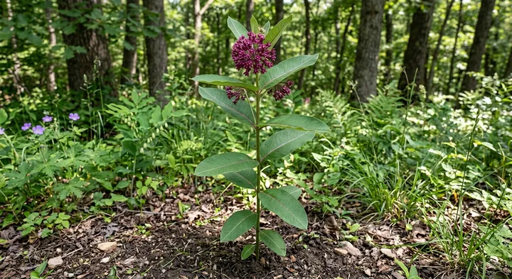 Purple Milkweed (Asclepias purpurascens)