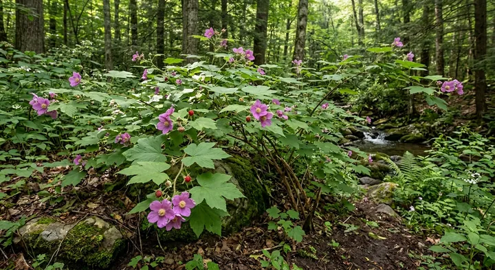 Flowering Raspberry (Rubus odoratus)