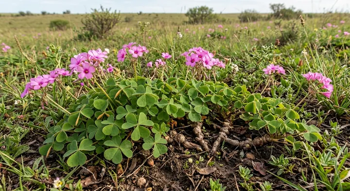 Pink Sorrel (Oxalis articulata)